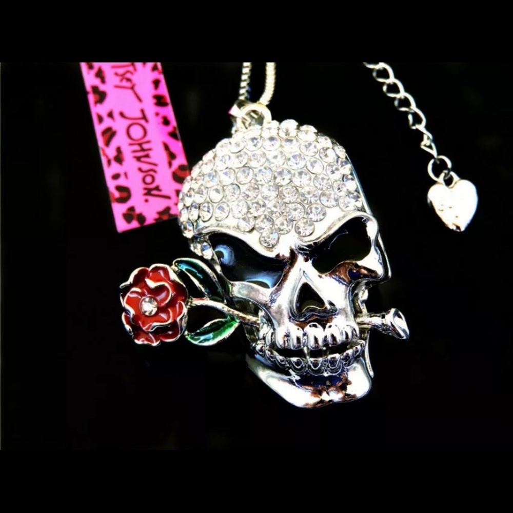 💀🌺BETSEY JOHNSON~ Candy SkullNecklace